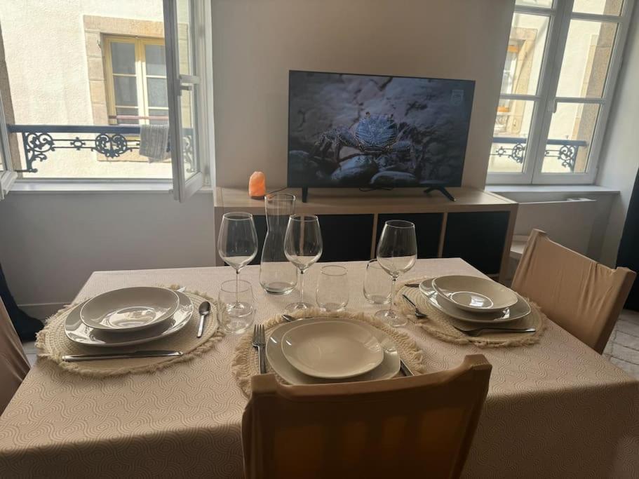 Bel Appartement, Coeur De Morlaix Eksteriør bilde
